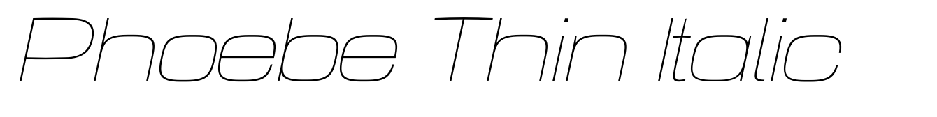 Phoebe Thin Italic
